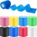 Foam Underwrap Sports Pre Wrap Athletic Tape - 8 Pieces Pre Wrap for Hair Elbow Ankles Wrists Hands and Knees (Bright Color)