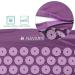 Navaris 2in1 Acupressure Massage Set - Shakti Matte Acupressure Mat & Pillow with Bag - Needle Mat in Violet Raspberry for Relaxation & Pain Relief - Buy Online on GoSupps.com