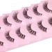 JIMIRE 3D Cat Eye Short False Eyelashes 7 Pairs Pack - Natural Look Demi-Wispies Fluffy Lashes with Clear Band - 13MM Strip Lashes - 8-12.5MM - Buy Online on GoSupps.com