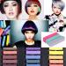 HMILYDYK Hair Chalks Set Glitter Temporary Non-Toxic Rainbow Colored Dye Pastel Kit Works on All Hair Colors Great Christmas Birthday Gifts for Girls Teens 24 Pcs - Buy Online on GoSupps.com