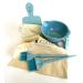Kumi Professional Wheat Eco-Friendly Blue 4 Piece Tint/hair dye Set - This hair dye bowl and brush kit is ideal for professional or home use. Ideal home hair dye kit.