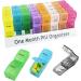 CAidRE 31-Day AM/PM Monthly Pill Organizer with Cutter - Vitamin, Fish Oil, Supplement Holder - Buy Online on GoSupps.com