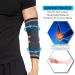 360 RELIEF Compression Elbow Brace Sleeve for Men and Women - Large Orange | Joint Pain Relief Support for Tennis, Golf, Weightlifting | Includes Mesh Laundry Bag | Orange - Buy Online on GoSupps.com