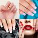 MarckersHome Poly Gel Nail Kit 8 colors 15 ml Poly Nail Extension Gel Starter Kit 2 Nail Polish with base top and matte top coat Dual Forms - Buy Online on GoSupps.com