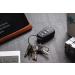 Stainless Steel Large Key Ring Wire Keychain for Car and Luggage - Black - Buy Online on GoSupps.com