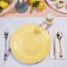 100 Clear Plastic 6.25 Inch Disposable Dessert Plates - Elegant Round Party Plates for Weddings & Events - Buy Online on GoSupps.com
