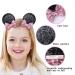 2PCS Pink Sequin Mouse Ears Hair Clips - Perfect for Birthday Parties & Costumes - Buy Online on GoSupps.com