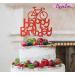 LissieLou Bicycle Style Happy Birthday Cake Topper Decoration in Red Made in the UK - Buy Online on GoSupps.com
