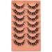 TOOCHUNAG Natural False Eyelashes 17mm - Wispy Lash Clusters DIY 56 Pcs Multipack - Buy Online on GoSupps.com