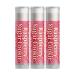 Delight Naturals Valentines Day Lip Balm - Raspberry Sugar Cookie - Set of Three