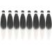 LDMY Pre-Stretched Braiding Hair Extensions - 8pcs 26 Synthetic Kanekalon Ombre Green Braids | Lightweight Black-Grey Hair Fiber - International Shipping Available - Buy Online on GoSupps.com