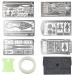 Moricher Survival Card Multitool Camping Gear with Fishing Line Multipurpose EDC Kit for Fishing Outdoor Hiking Hunting Gift Idea Silver 6pcs