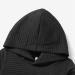 PatPat Toddler Hoodie - Solid Textured Hooded Sweatshirt for 5-6 Year Olds in Black - Buy Online on GoSupps.com