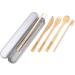 C4wrd Reusable 6-Piece Bamboo Cutlery Set in Metal Tin | Eco-Friendly Travel Utensils for On-the-Go Dining - Buy Online on GoSupps.com