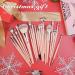MAANGE 20Pcs Premium Synthetic Makeup Brush Set with Gift Box in Pink - Ideal for Foundation, Face Powder, Blush, and Concealers - Buy Online on GoSupps.com