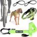 Bike and Dog - dog leash and dogs for the bike dishes with 3 rings 2 of which side including 2 special bicycle bridles.Patented.Dog leash and dog harness m yellow