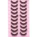 10 Pairs of EYDEVRO Natural Mink Eyelashes | Fluffy Wispy 15mm Cluster Extensions | C & D Curl Volume False Lashes with Cotton Band - Buy Online on GoSupps.com
