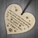 Handmade Wooden Heart Pet Memorial Plaque for Cats & Dogs - Animal Remembrance Sign - Buy Online on GoSupps.com