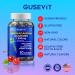 Gusevit Ashwagandha Gummies 1 500mg with Vitamin D & Zinc | Vegan Ashwaghandha Supplement for Mood & Immune Support Focus & Relaxation | Gluten-Free Non-GMO | Cherry Flavor 60 Ct - Buy Online on GoSupps.com