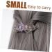 Didiseaon Hair Clip Rhinestones Barrettes Tiara Rhinestone Bobby Pins Barrettes for Women Ponytail Metal Hair Miss Purple Metal Hair Clips - Buy Online on GoSupps.com