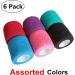 Baisunt 6 Pack 2 Cohesive Bandage Self Adhesive Wrap - 5 Yards, Multi Colors | Elastic & Breathable Self Stick Tape for Wrist, Ankle, Sports, Tattoo Wrap - Buy Online on GoSupps.com