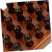 Weather Woodenwamm Collared Combination Comb - Antistatic Wooden Head Scalp Ridge for Head Massage | 12.50x6.00cm Brown - International Shipping Available - Buy Online on GoSupps.com