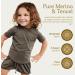 Nui Organics Merino Wool & Tencel Kids T-Shirt - Lichen, 8 Years | Ultra Soft Base Layer for Year-Round Comfort - Buy Online on GoSupps.com