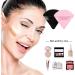 WLLHYF 6-Piece Triangle Powder Puff Set with Soft Velour for Makeup Application - Black & Dark Pink - Buy Online on GoSupps.com