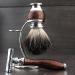 Men's Maroon Shaving Set - DE Safety Razor & Black Badger Hair Brush with Dual Stand for Razor & Brush | International Shipping Available - Buy Online on GoSupps.com