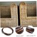 Yardenfun Pe Flat Rattan Plastic Baskets Rattan Furniture Repair Material Rattan Furniture Weaving Material or Brown 1X6000CM - Buy Online on GoSupps.com