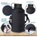 BUZIO Vacuum Insulated Stainless Steel Water Bottle 64oz (Cold for 48 Hrs/Hot for 24 Hrs) BPA Free Double Wall Travel Mug/Flask for Outdoor Sports Hiking  Cycling  Camping  Running 64 oz Black - Buy Online on GoSupps.com