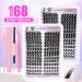 DIY Self Adhesive Eyelashes - 168pcs D Curl 3D Lash Clusters with Bond & Tweezers | Shop Internationally - Buy Online on GoSupps.com