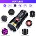 Darkbeam UV Torch 365nm Flashlight | Rechargeable Blacklight 36W LED | Portable Pet Urine Detector | Resin Curing & Leak Detection - Buy Online on GoSupps.com