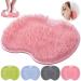 Mecctuck foot Massage device back scrubber for shower non -slip silicone massage pad massage device for feet back scratch foot washing mat for shower back brush with suction cup for soothing red