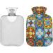 Mexican Talavera Ceramic Heat Bottle | Pain Relief Hot Water Bag for Neck & Shoulder | 1L - Buy Online on GoSupps.com