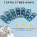 Weekly Pill Organizer - 3 Times a Day 7 Day Travel Medicine Box | Moisture Resistant & Secure Closure for Pills Vitamins Supplements (Blue - Buy Online on GoSupps.com