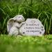 Sleeping Dog Angel Memorial Statue | Outdoor Dog Grave Marker | Sympathy Gift for Loss of Pet | Antique Stone Finish 8.86 inch - Buy Online on GoSupps.com
