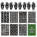 16 Sheets Henna Tattoo Stencils Kit | 150+ PCS Templates | Temporary Indian Arabian Glitter Airbrush Stencils for Women, Girls, and Kids | DIY Face & Body Paint - Buy Online on GoSupps.com