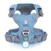 Pawaii dog harness Dog harness for large dogs anti-train tableware for dogs anti-drawing dishes Breast harness Anti-train Reflectioning adjustable breathable dog mechanical ID day contains (XL blue) XL (chest: 81cm-96cm) Denim Blue
