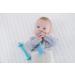 Teething Tube with Safety Shield Baby Hollow Teether Sensory Toys Gum Massager  Food-Grade Silicone for Infant 3-12 Months Boys Girls  1 Pair with 4 Cleaning Brush Included (Emerald+Blue) Emerald+Gray - Buy Online on GoSupps.com