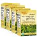 Uncle Lee’s Organic Lemon Ginger Green Tea, 100% Natural Premium Green Tea Bags, Fresh Flavor, Enjoy with Honey, Hot Tea or Iced Tea Beverages, 4 Pack - 18 Tea Bags per Box