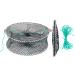 Anglerbasics Portable Crab Trap | Fish Trap for Minnow, Crawfish, Shrimp, Lobster | Bait Snare Trap (17.72x7.87) - Buy Online on GoSupps.com