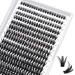280 Pcs Individual Lashes 50D-D-9-16mix Lash Clusters Wispy Lashes Cluster Lashes That Look Like Eyelash Extensions DIY Lashes At Home (50D-D-9-16mix) 9-15 mix 50D-D-0.07-Large