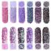 URAQT Chunky Glitter 12 Colors Festival Glitter Nail Glitter Powder Holographic Cosmetic Glitter for Face Body Eye Hair Nail and DIY Art 12Color#B