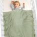 Mimixiong Baby Blanket - Soft 100% Cotton Knit Swaddle for Newborn Boys Girls - Light Green - 100 x 80cm Waffle Design - Buy Online on GoSupps.com
