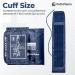 Path Pharm Blood Pressure Cuff - Premium Blood Pressure Monitor Cuff Compatible with Omron - 22-42cm Adjustable Replacement Cuff with 7 Connectors - Easy to Install Fan Shaped BP Monitor Arm Cuff for Adults Standard - Buy Online on GoSupps.com