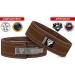 RDX 4 Weight Lever Buckle Leather Belt - 10mm Approved IPL UPA | Powerlifting & Strength Training Gym Belt for Men | Adjustable 10 Holes - Brown & White - Buy Online on GoSupps.com
