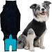 Suitical Recovery Suit Dog S+ Black Black S+