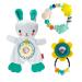Infantino Glow-in-the-Dark Cuddly Pal Pal Teethers Gift Set-Baby Essentials 3 Piece Gift Set With Glowing Bunny and 2 Teethers For Sensory Stimulation and Motor Development BPA Free Glow-In-the