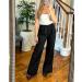 Vetinee High Waisted Wide Leg Dress Pants for Women | Business Office Trousers with Pockets | Black - Buy Online on GoSupps.com